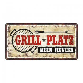 Metallschild "Grillplatz"